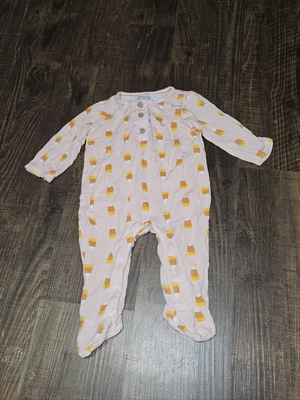 Mud Pie Candy Corn Glow Baby Sleeper
